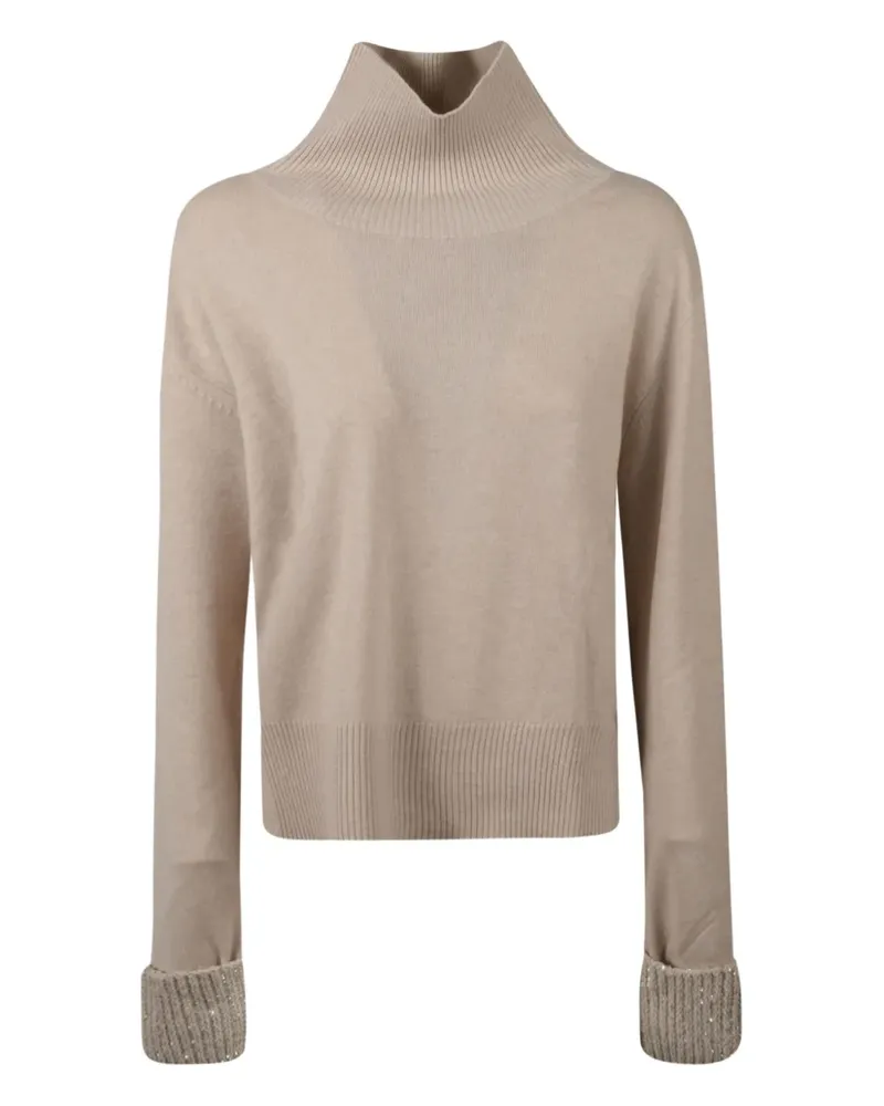 Fabiana Filippi Pullover mit Stehkragen - Braun Braun