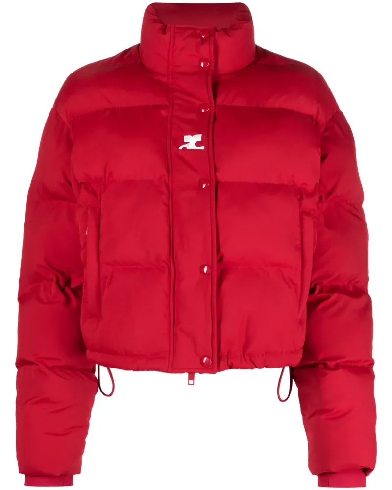 Courrèges Jacke mit Logo-Stickerei - Rot Rot