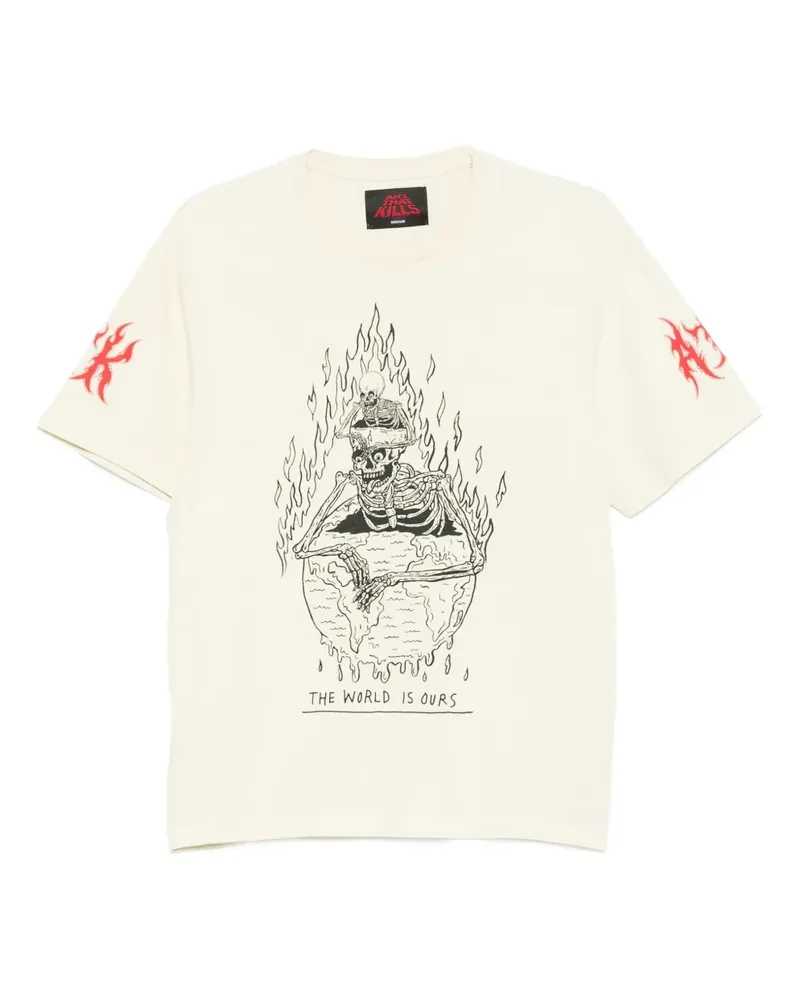 GALLERY DEPT. The World Is Ours T-Shirt - Nude Nude