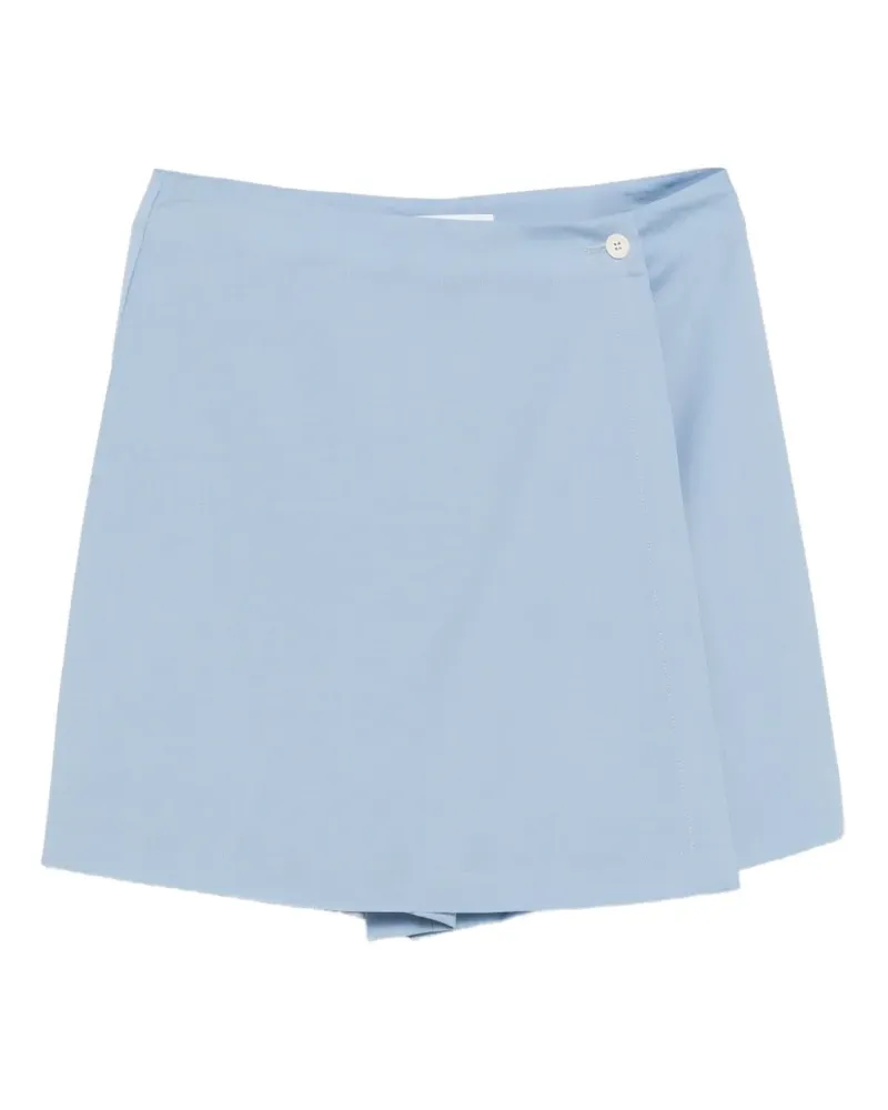 Manuel Ritz wrap button skirt - Blau Blau