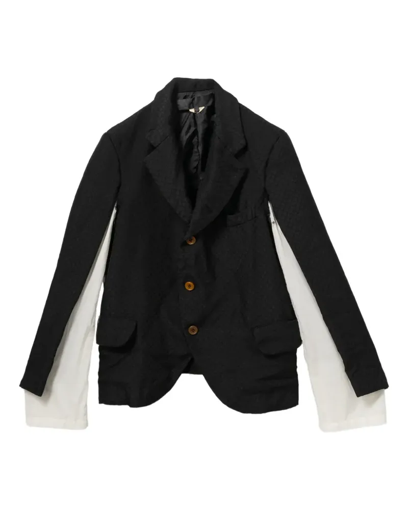 Comme des Garçons textured blazer - Schwarz Schwarz