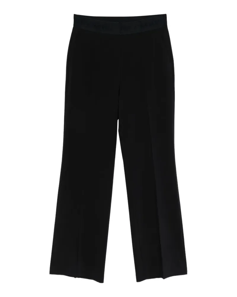 Cambio Ava logo-waistband trousers - Schwarz Schwarz