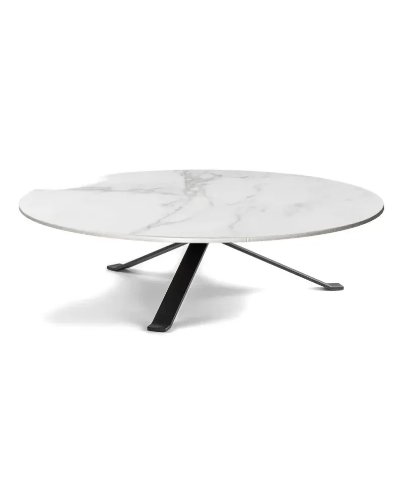 knIndustrie Runder Couchtisch - Weiß Weiß