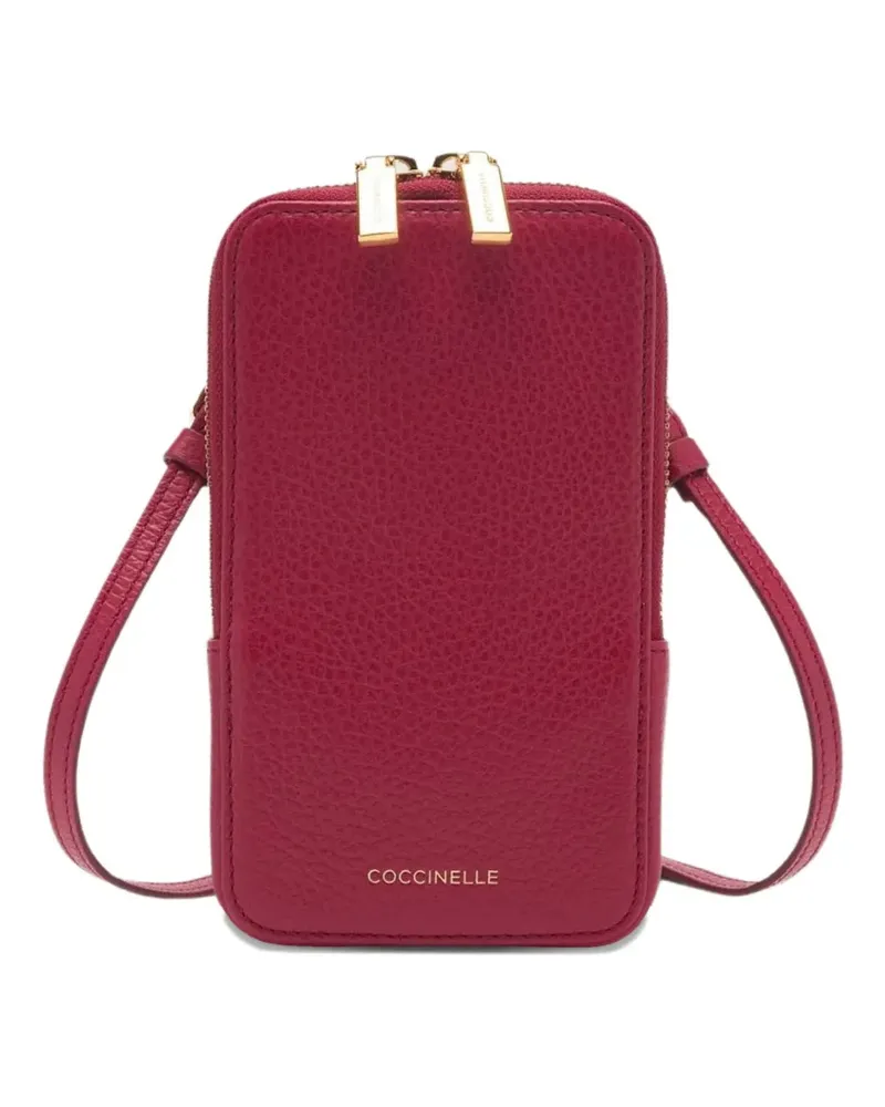 Coccinelle Flor zip phone bag - Rot Rot