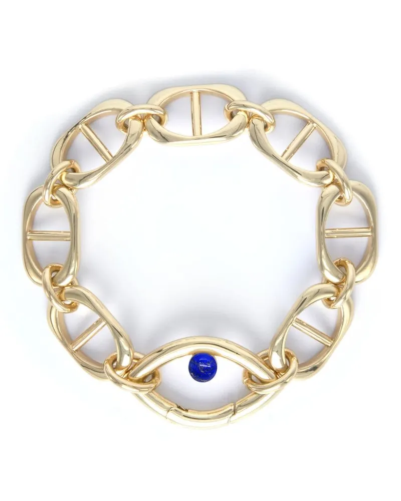 CAPSULE ELEVEN Eye Opener Capsule Armband mit Lapislazuli - Gold Gold