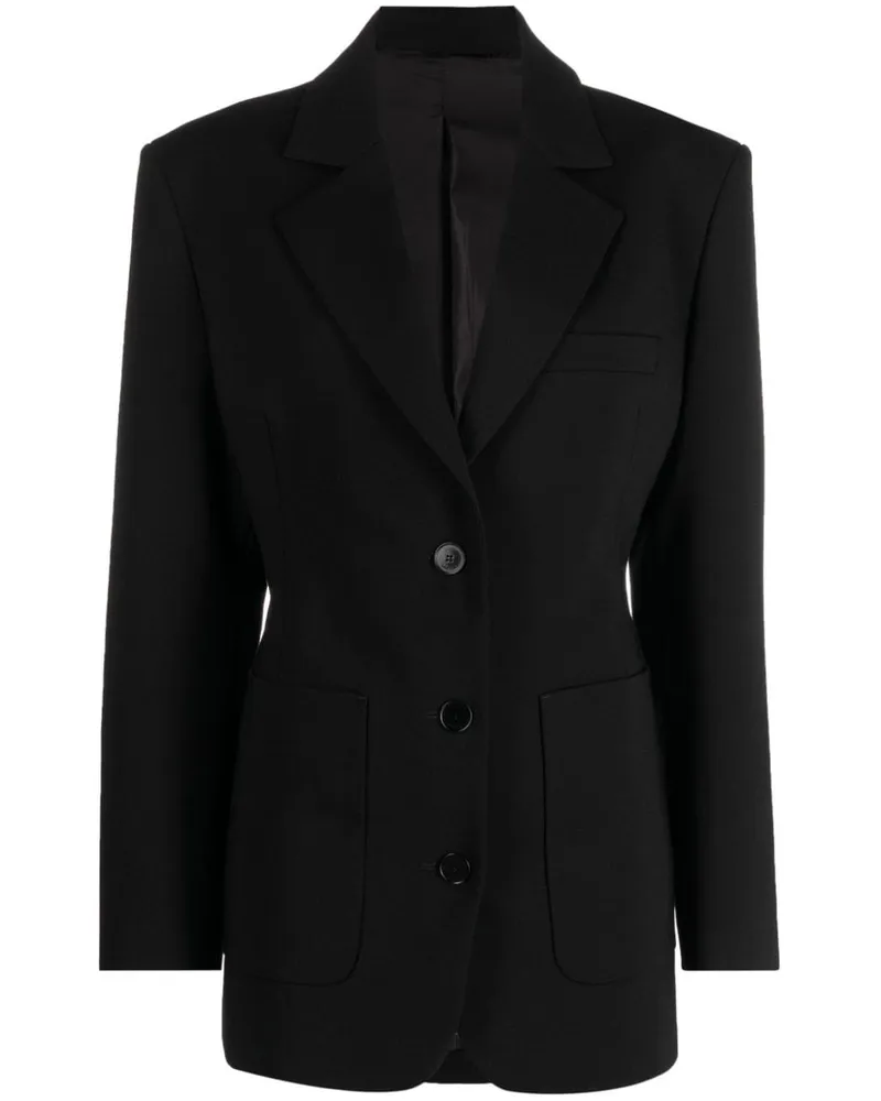 Lanvin Einreihiger Blazer - Schwarz Schwarz
