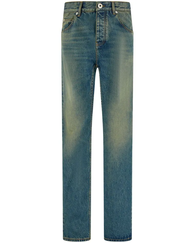 Ferragamo Halbhohe Straight-Leg-Jeans - Blau Blau
