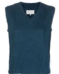 Maison Margiela Pullunder mit Webmuster Blau