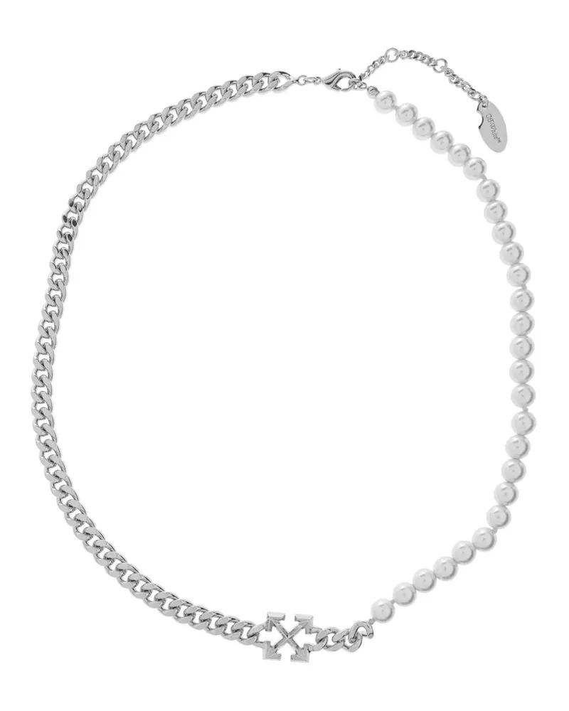 OFF-WHITE Halskette mit Pfeildetail - Silber Silber