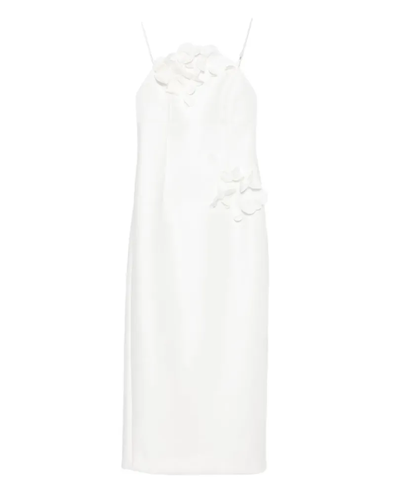 Acler Bilston Midikleid mit Blumenverzierung - Weiß Weiß