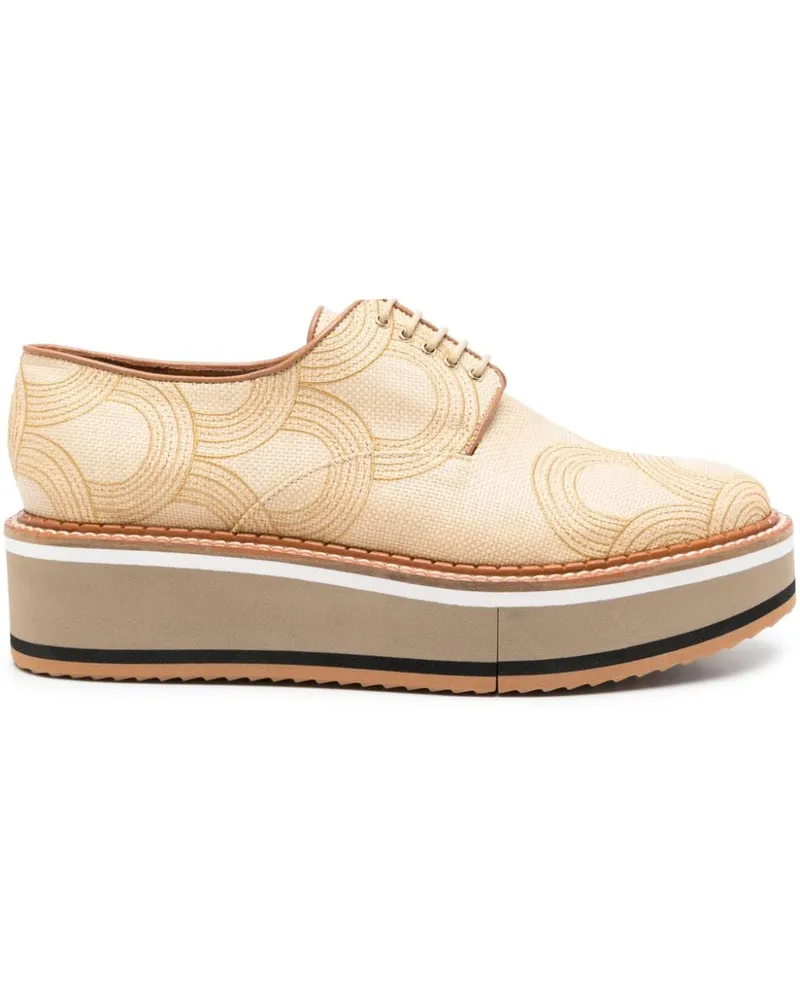 Robert Clergerie Baxter Oxford-Schuhe, 45mm Nude