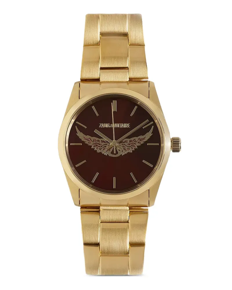 Zadig & Voltaire Wings Armbanduhr aus Stahl - Braun Braun