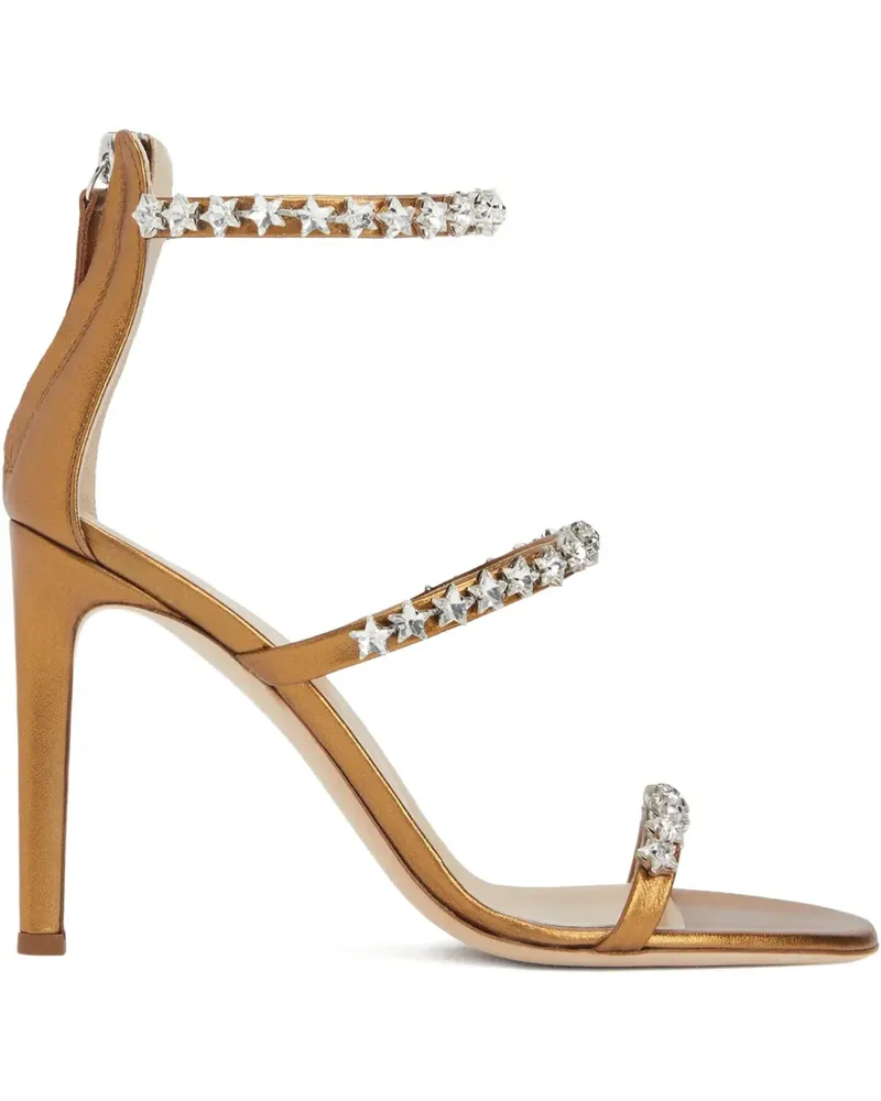 Giuseppe Zanotti Harmony Cometa Sandalen mit Sternverzierung 105mm - Braun Braun