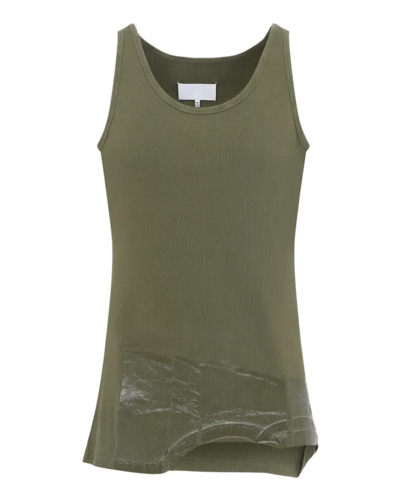 Maison Margiela sleeveless ribbed top - Grün Grün