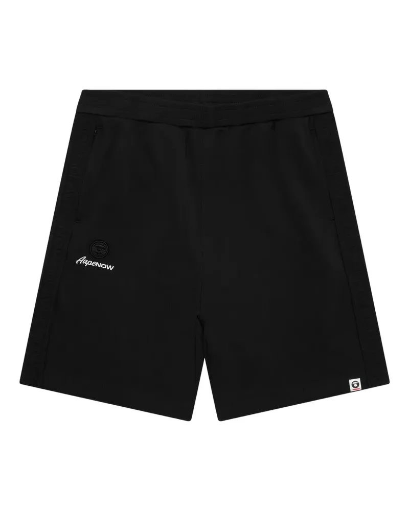 BAPE Joggingshorts mit Logo-Streifen - Schwarz Schwarz