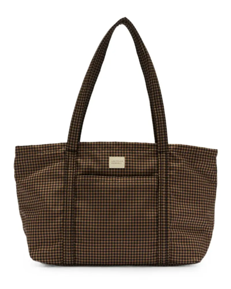 Loeffler Randall Mira Tote Bag mit Vichy-Karo - Braun Braun