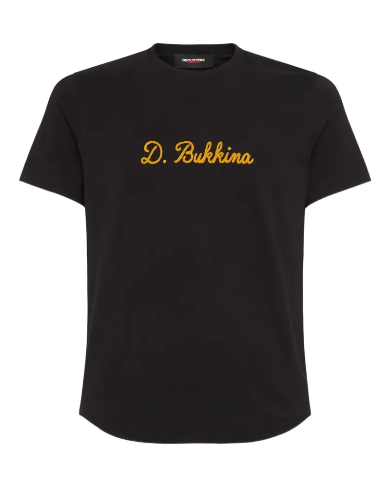 Dsquared2 x Magliano T-Shirt mit Stickerei - Schwarz Schwarz