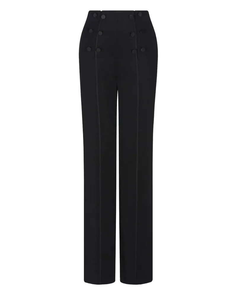 Giorgio Armani Hose mit Knopfapplikation - Schwarz Schwarz