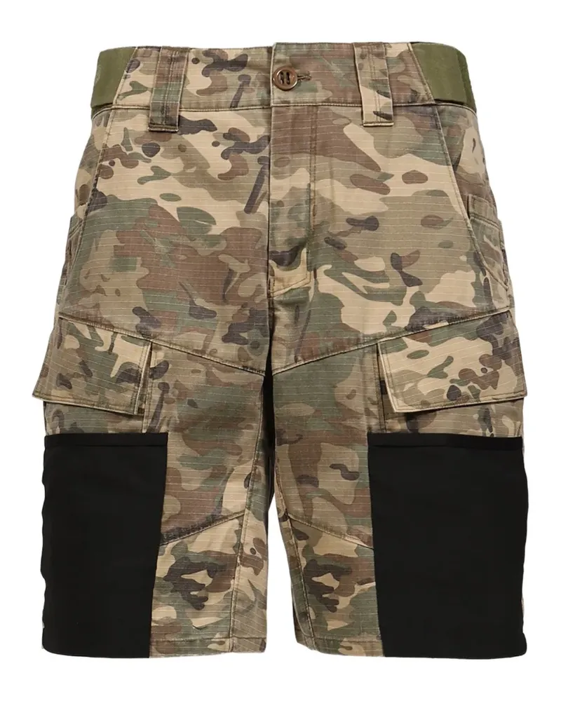 Matthew Williamson panelled cargo shorts - Nude Nude