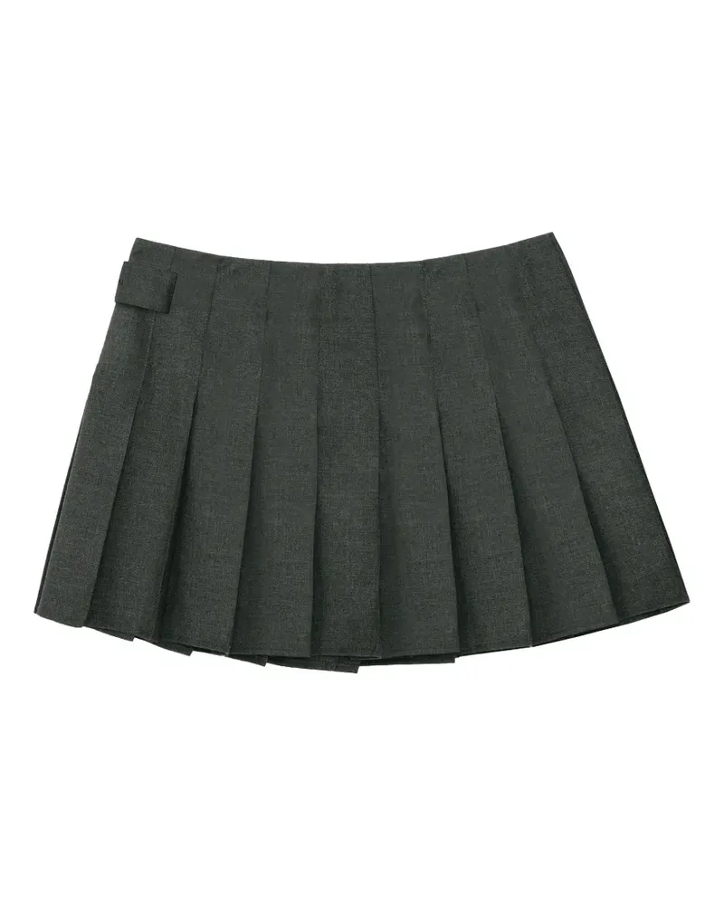 Vera Wang Morton Faltenrock mit Gürtel - Grau Grau
