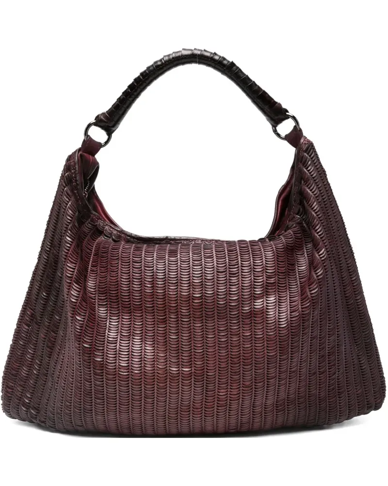 Reptile's House Schultertasche mit Webmuster - Braun Braun