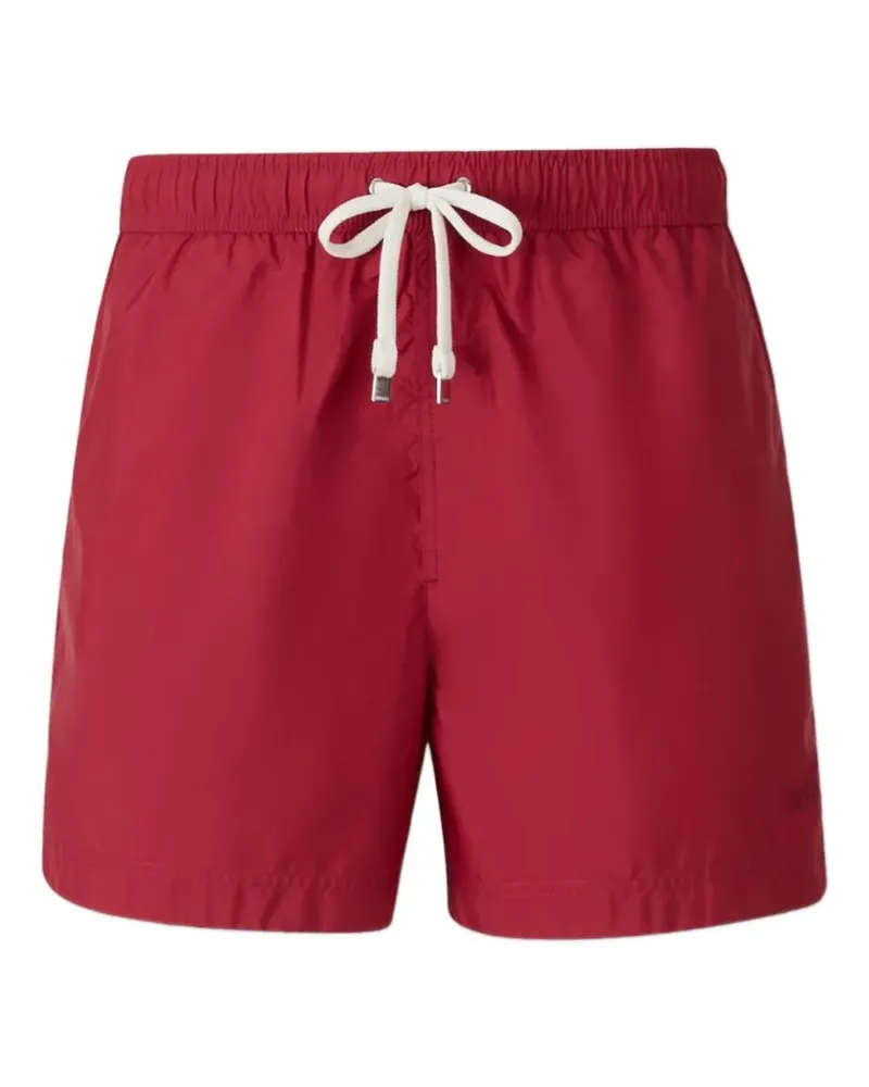 Ermenegildo Zegna Badeshorts mit elastischem Bund - Rot Rot