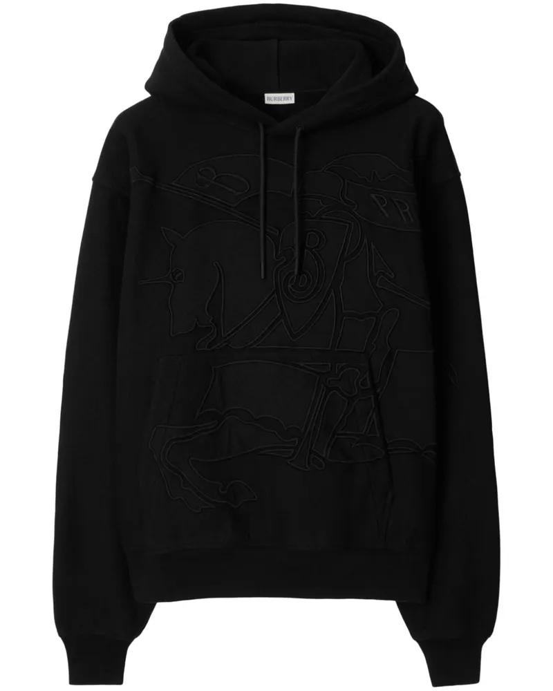 Burberry Hoodie mit EKD-Stickerei - Schwarz Schwarz