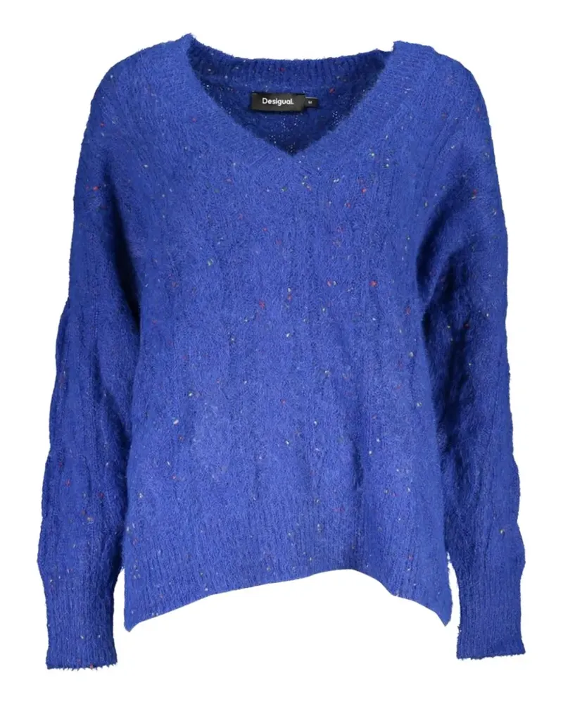 Desigual V-neck sweater - Blau Blau