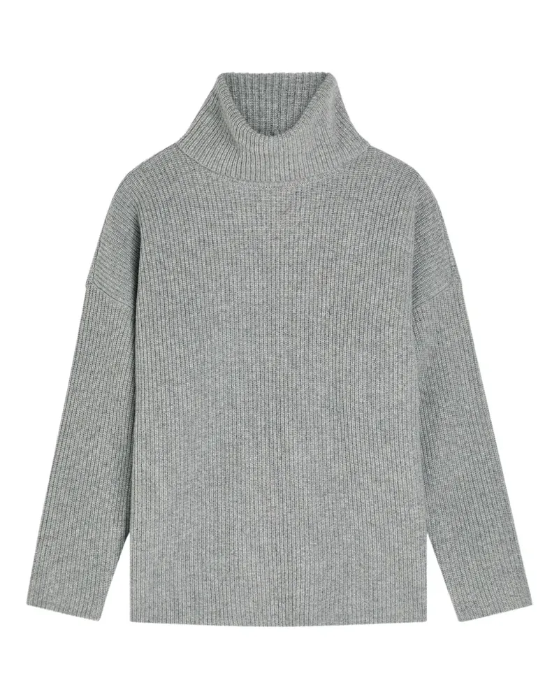 Eileen Fisher roll-neck ribbed sweater - Grau Grau