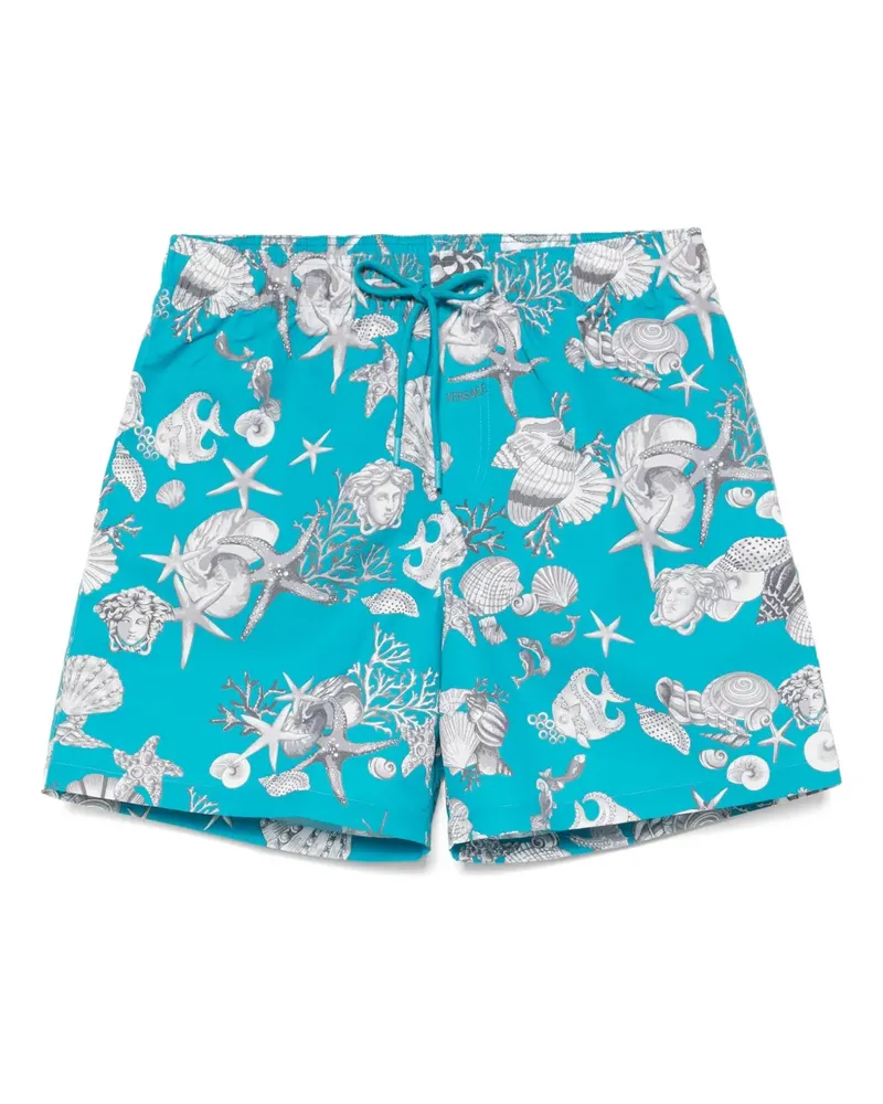 Versace Coral Theater Badeshorts - Blau Blau