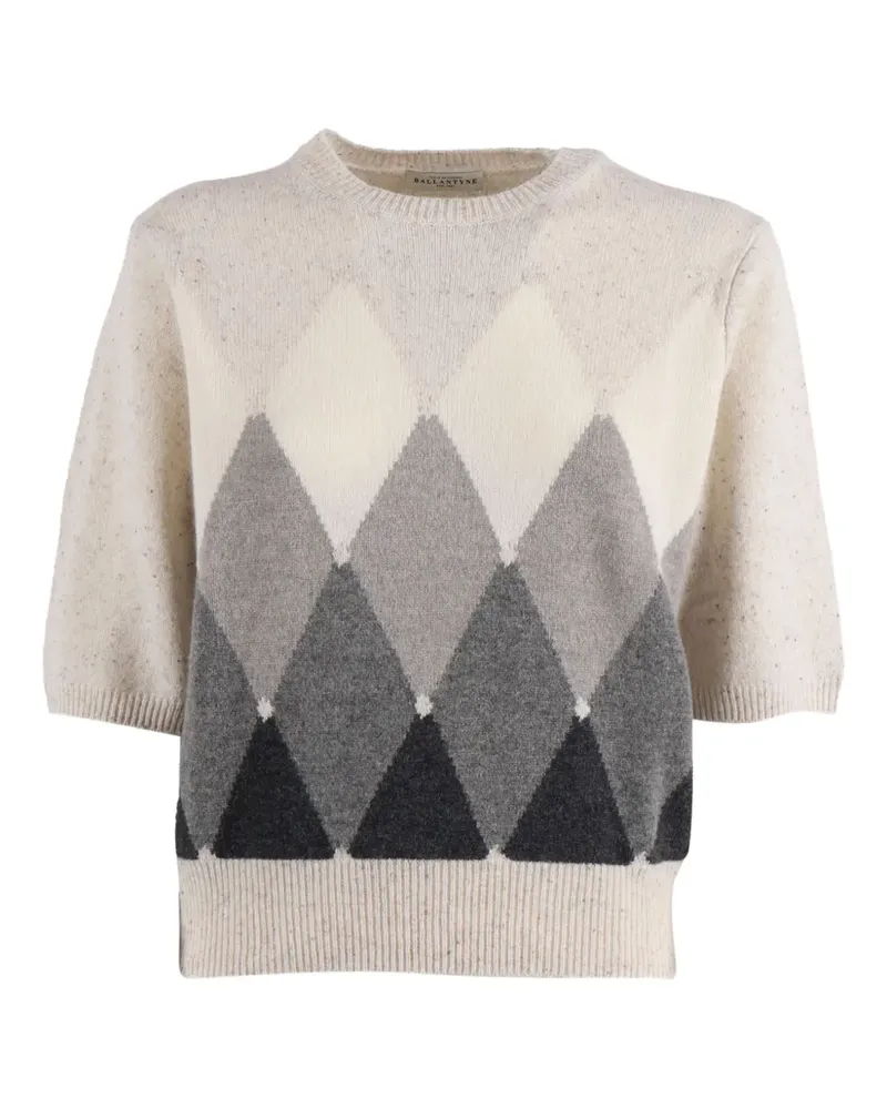 Ballantyne Pullover mit Rautenmuster - Nude Nude