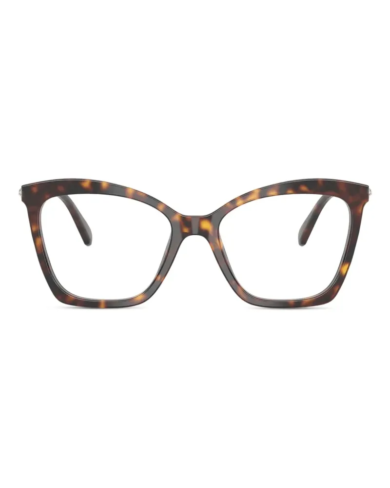 Swarovski Brille mit Kristallen - Braun Braun
