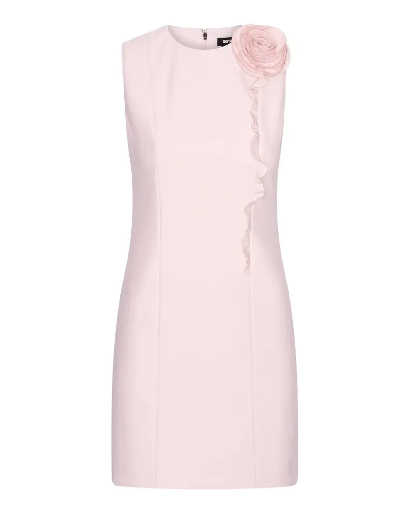 ROTATE Birger Christensen Gerüschtes Flower Minikleid - Rosa Rosa