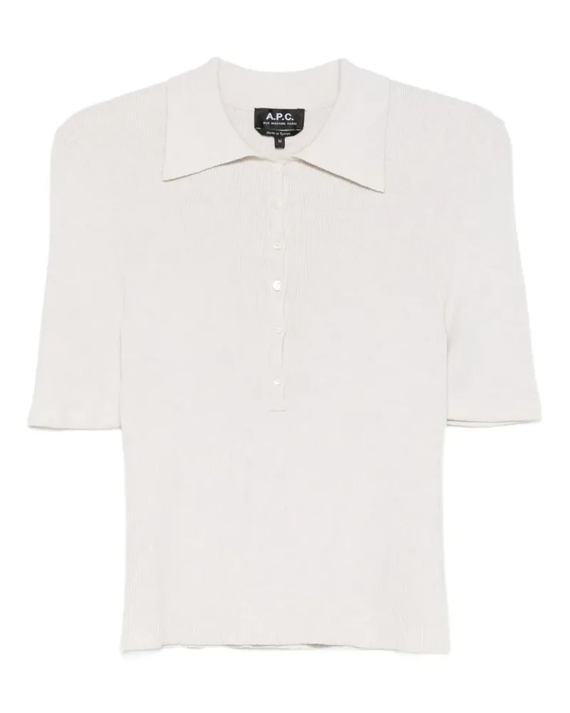 A.P.C. Klassisches Poloshirt - Grau Grau