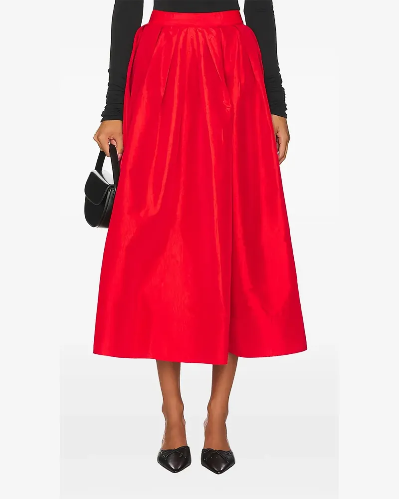 Free People Emilia Midirock mit Falten - Rot Rot