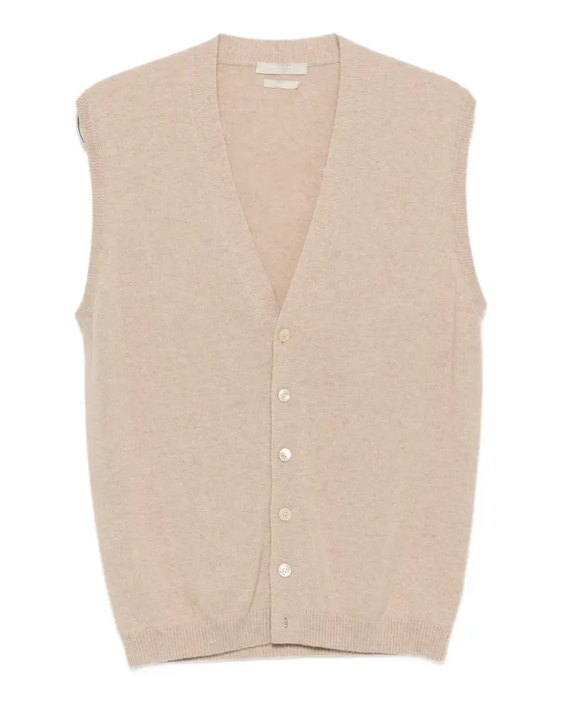Daniele Fiesoli cashmere V-neck vest - Nude Nude