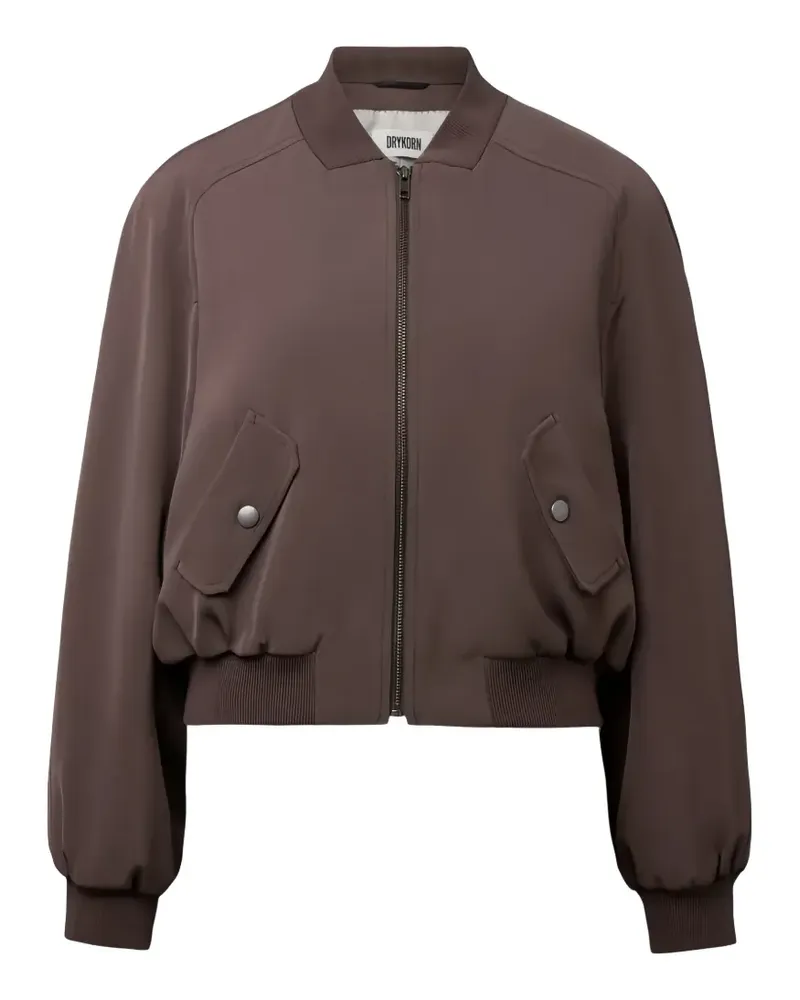 Drykorn Marham zip-up bomber jacket - Braun Braun