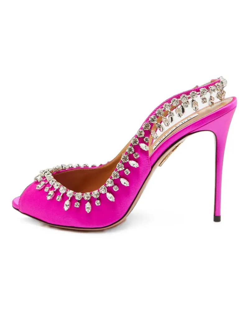 Aquazzura Temptation crystal-embellished pumps - Rosa Rosa