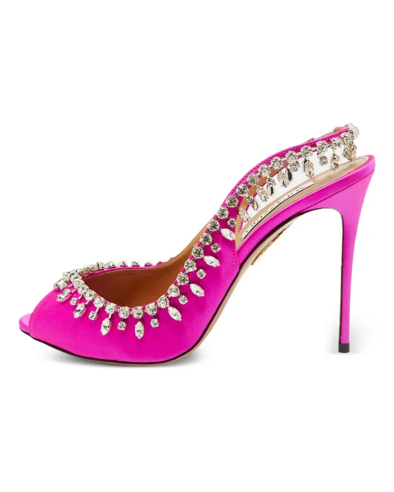 Aquazzura Temptation Pumps mit Kristallen - Rosa Rosa