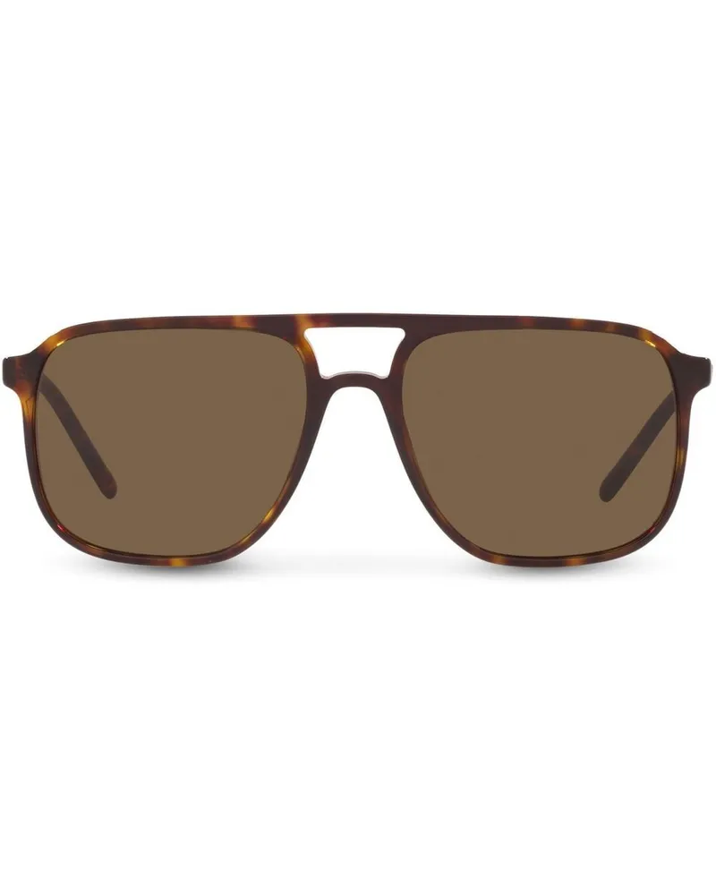 Dolce & Gabbana Sonnenbrille im Oversized-Look - Braun Braun
