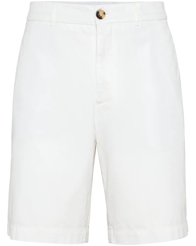 Brunello Cucinelli Knielange Bermudas - Weiß Weiß