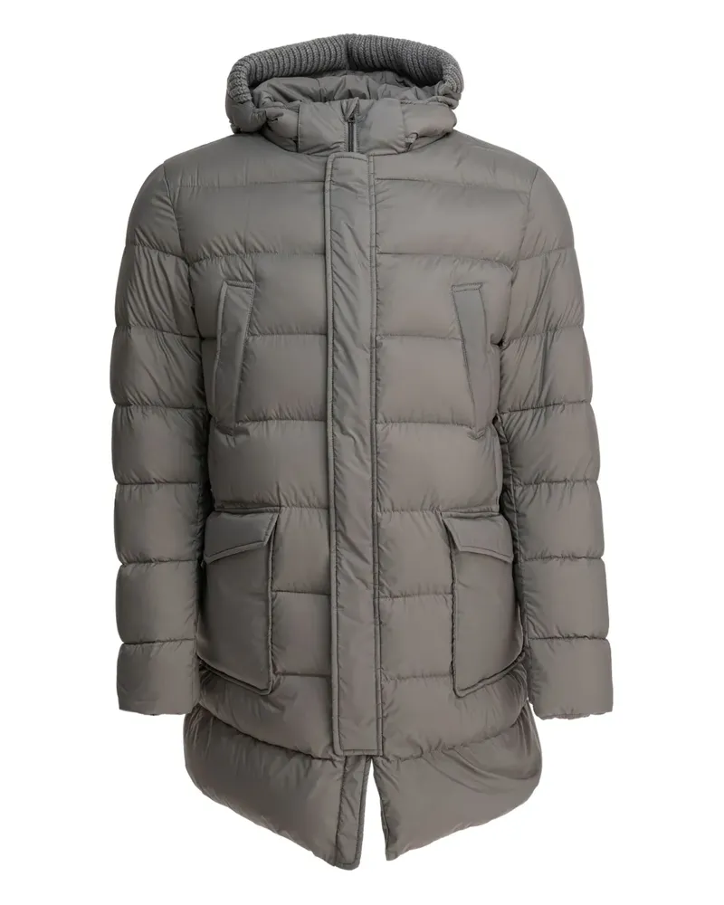 Herno hooded coat - Grau Grau