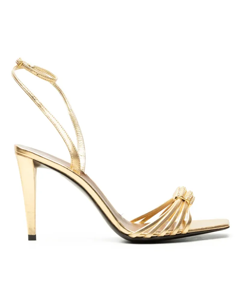 Giuseppe Zanotti crystal-embellished metallic sandals - Gold Gold
