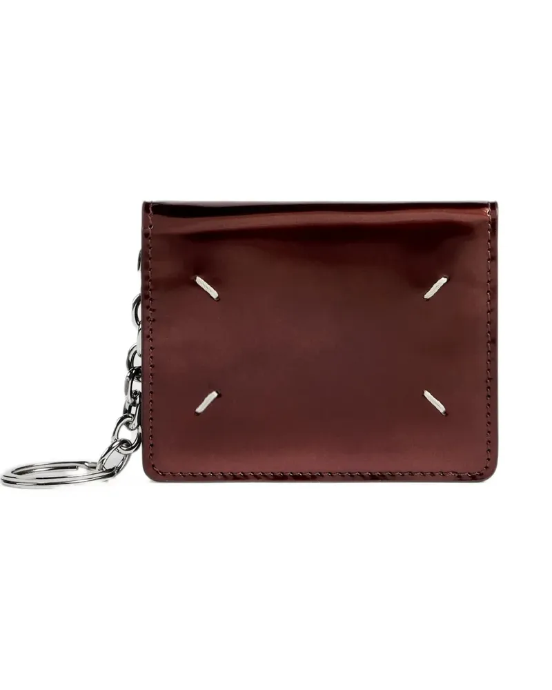 Maison Margiela Four-Stitch Kartenetui mit Schlüsselanhänger - Braun Braun
