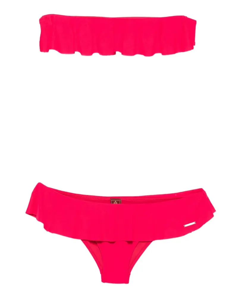 Dondup Gerüschter Candis Bandeau-Bikini - Rosa Rosa