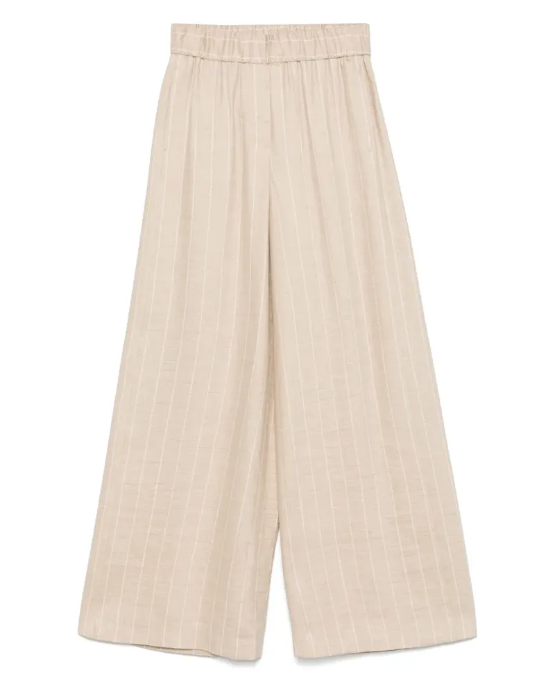 Peserico Gestreifte Hose - Nude Nude