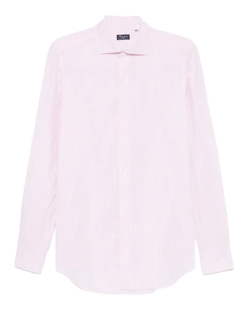 Finamore 1925 striped long-sleeve shirt - Rosa Rosa