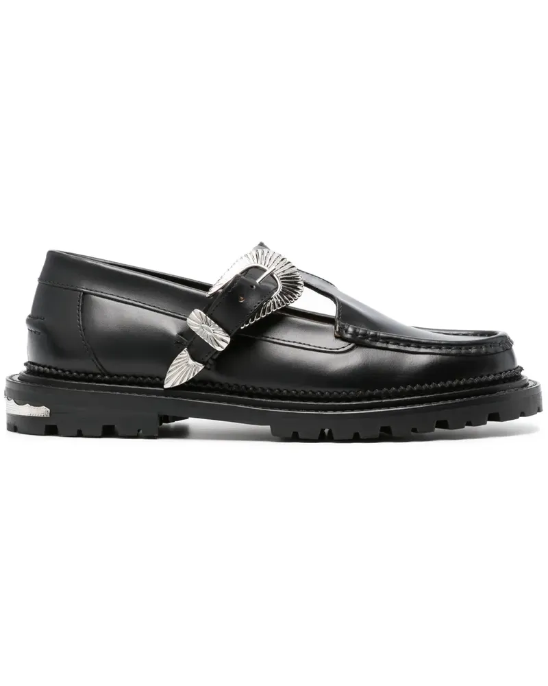 Toga Loafer mit Schnallenverschluss - Schwarz Schwarz