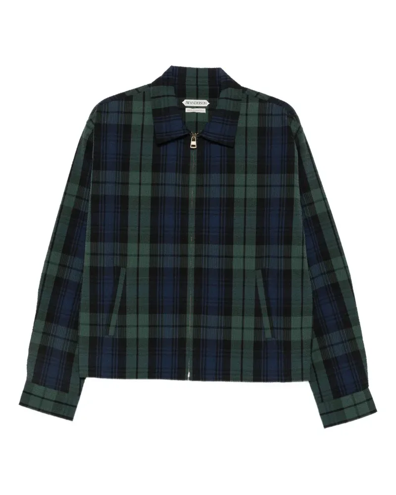J.W.Anderson Jacke mit Check-Muster - Grün Grün