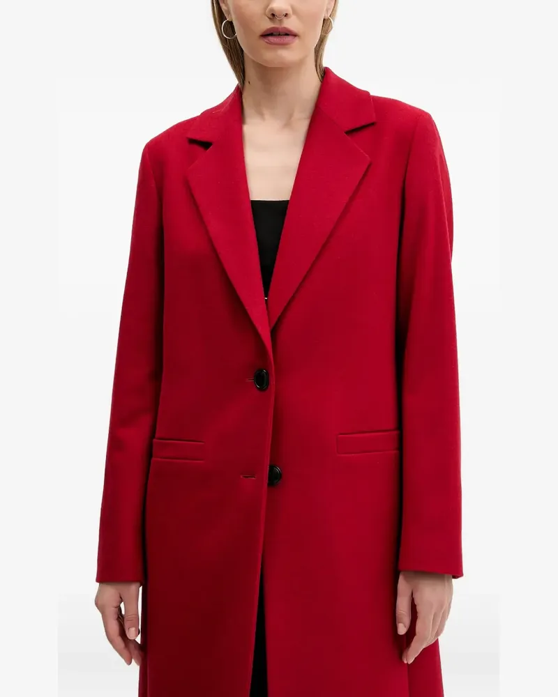 HUGO BOSS button-fastening coat - Rot Rot